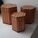 Cardboard nesting boxes and wooden strips