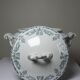 Large antique soup tureen K&G Lunéville Compiègne model in ironstone.