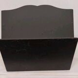 Antique Vintage Carved Wooden Magazine Rack
