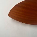 Pair of vintage wall lights, thermoformed wood, France 1970