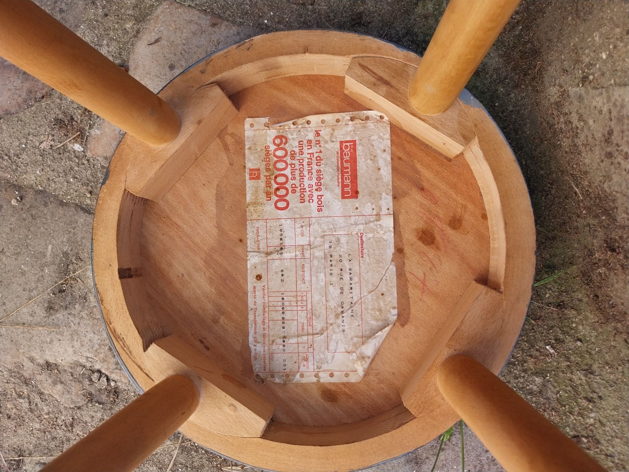 Baumann wooden stool