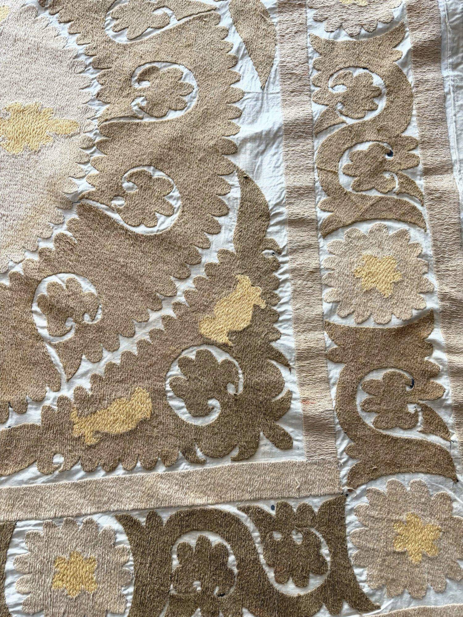 Vintage hand-embroidered tablecloth 145x152 cm