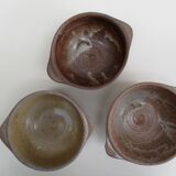 Bowls with ears, stoneware, set of three