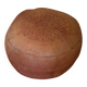 Moroccan leather pouf