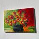 Bouquet de fleurs huile sur toile tableau