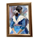 Oil painting on canvas signed dimensions: height -57cm- width -41 cm-