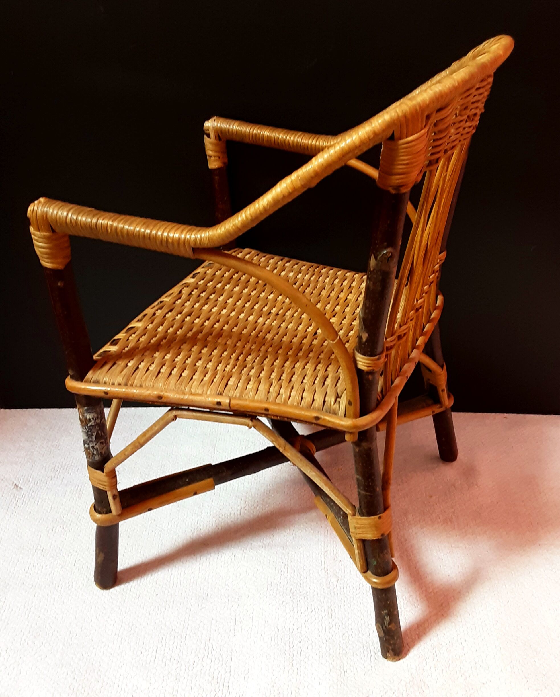 Children's rattan chair