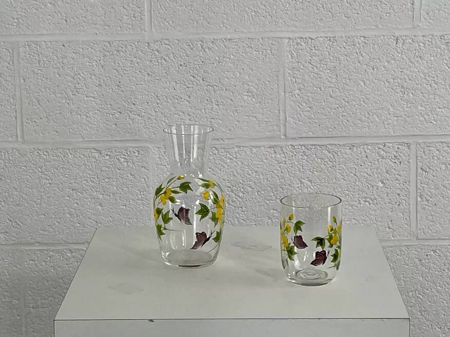 Service à boisson peinture fait main