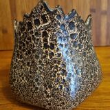 Brown ceramic planter