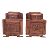 Pair of Art Deco bedside tables