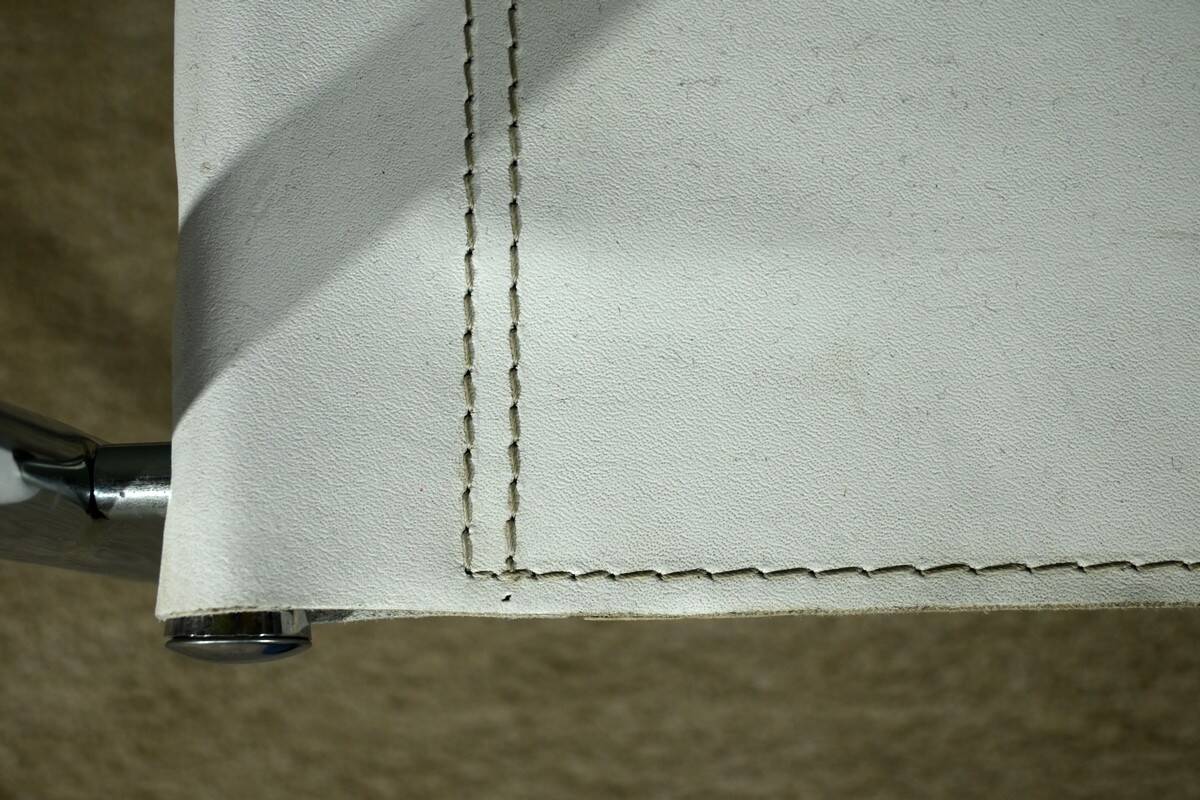 S33 armchairs in leather, attributed to M. Stam for Fasem, Italy – 1970