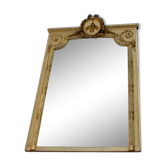 19th century wooden mirror and gilded stucco - 170x105 cm