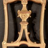 Pair of gilded wooden chairs