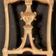 Pair of gilded wooden chairs
