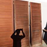 wooden shutters 3 leaves width 210 cm height 228 cm