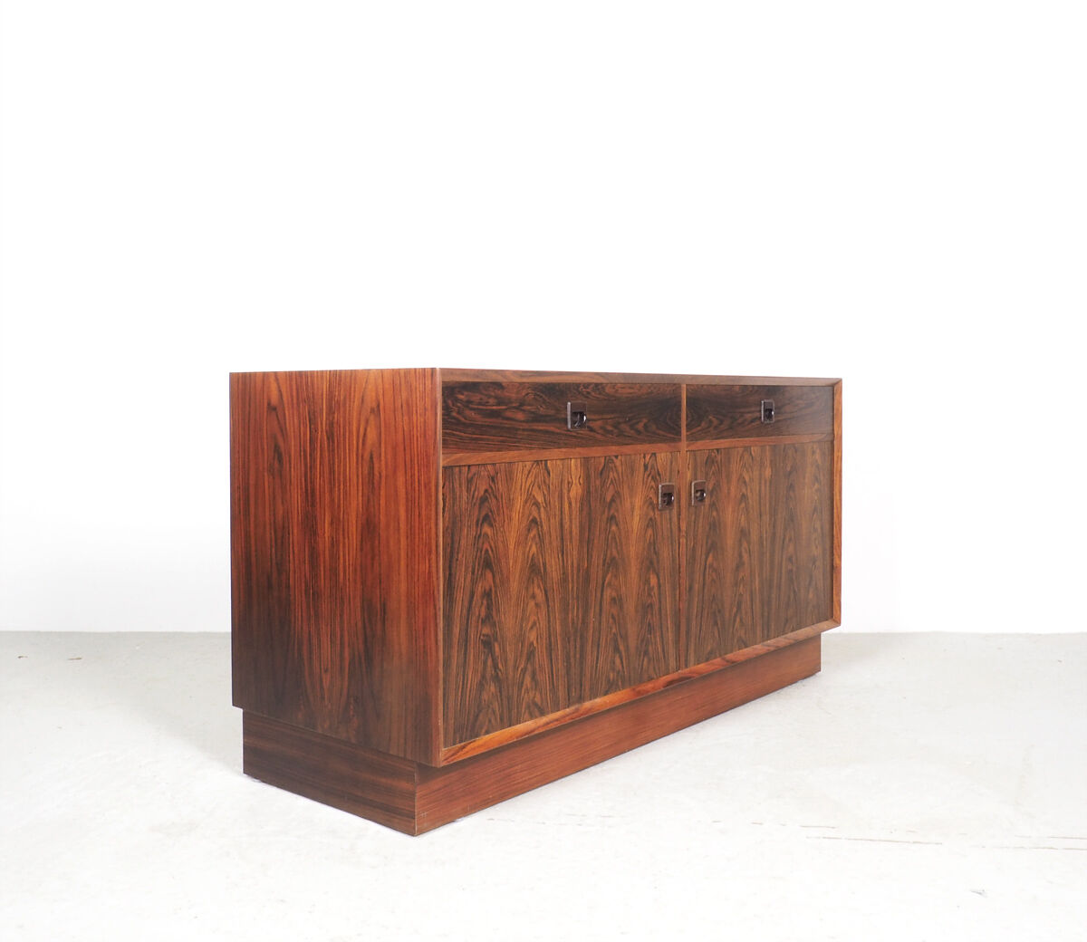 Danish design rosewood sideboard with display cabinet from Brouer, 1960s