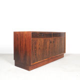 Danish design rosewood sideboard with display cabinet from Brouer, 1960s