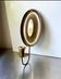 Vintage  Brass Wall mirrored Candle Sconce height 25 cm