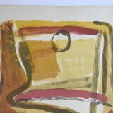 Original lithograph signed by Bram VAN VELDE, Yellow Course, 1967 (MP 40)