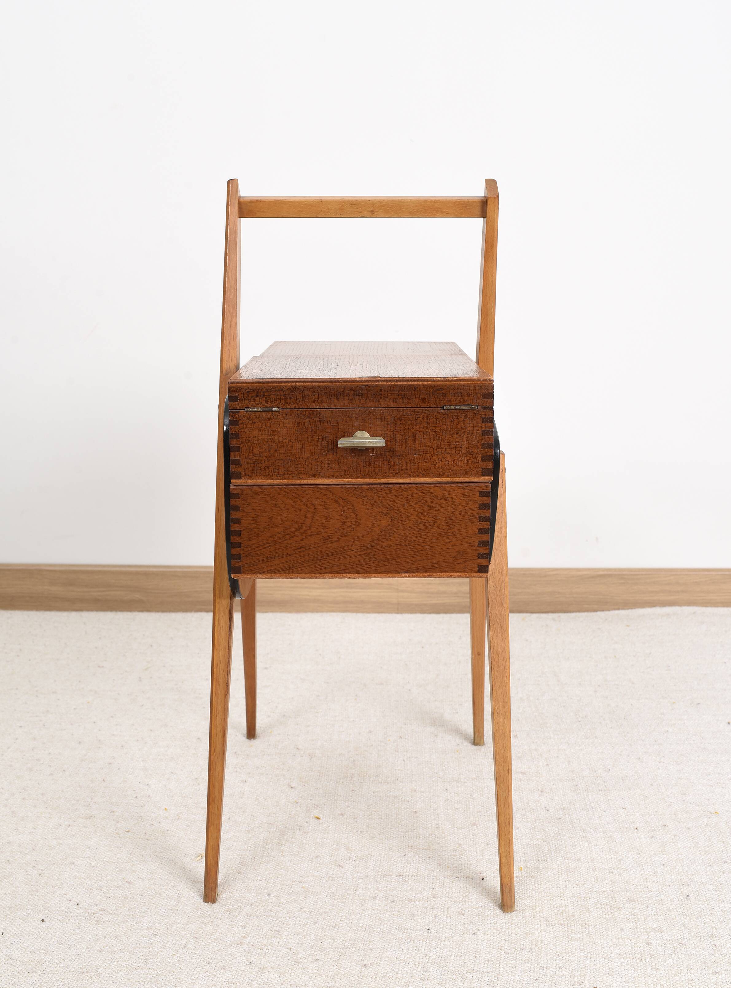 Old sewing box, worker, vintage 1950s