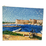 Signed pointillist painting from 2005