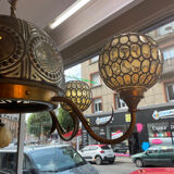 Chandelier 80s mosaic glass