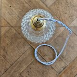 Vintage glass globe pendant light