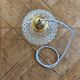 Vintage glass globe pendant light
