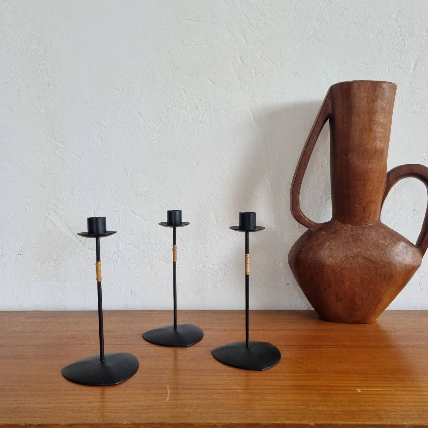 Lot of Laurids Lonborg candlesticks Denmark 1960