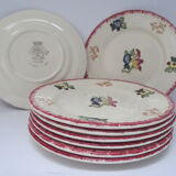 8 dessert plates Longwy Marseille