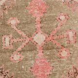 Red & Brown Classic Vintage Persian Runner Rug, 84x410Cm
