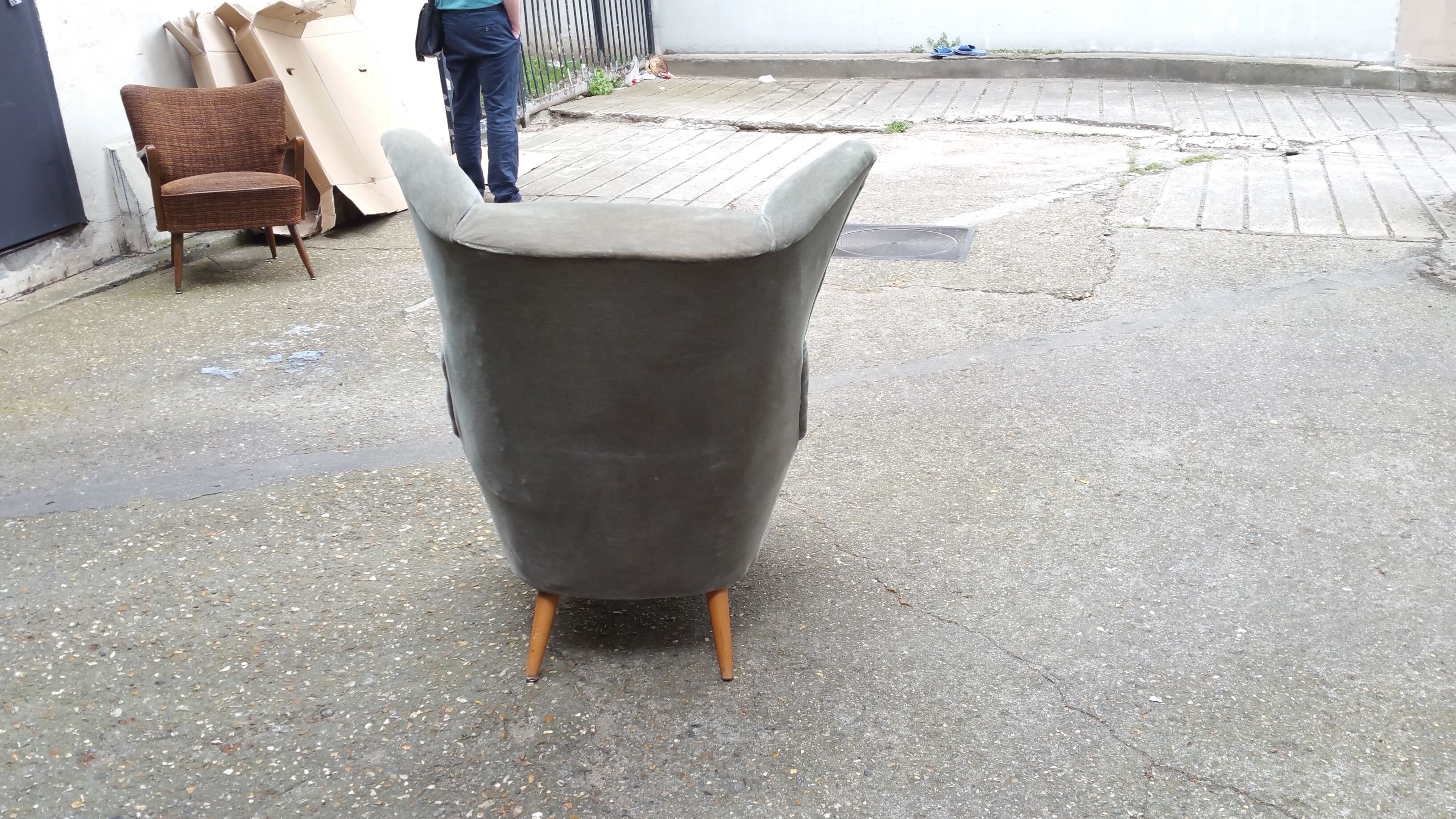 Exceptional Chair has ears Wingback chair years 50