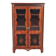 Louis XVI glass-fronted library in rosewood and amaranth veneer.