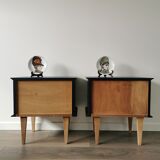 Vintage bedside table pair