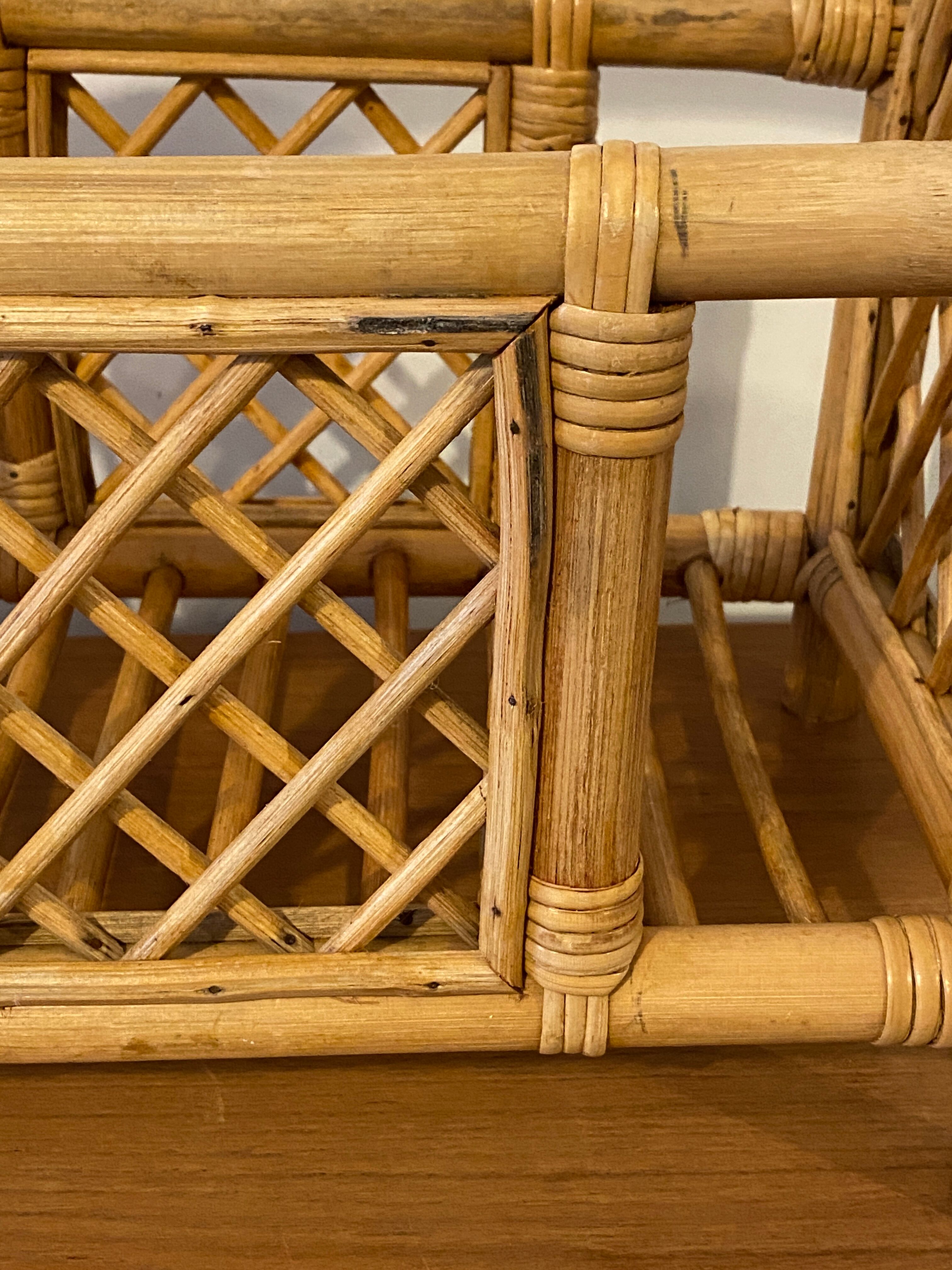 Rattan magazine door