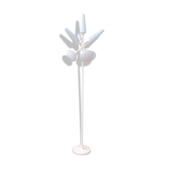 White opaline floor lamp 1950