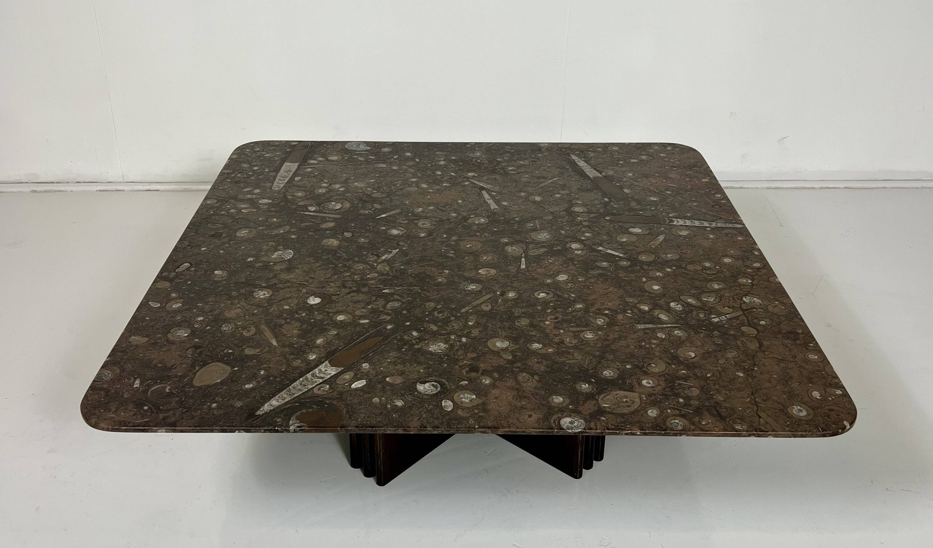 Fossil Stone Coffee Table by Heinz Lilienthal, 1980s