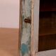 Old art deco wall display case in original grey-blue patina burmese teak