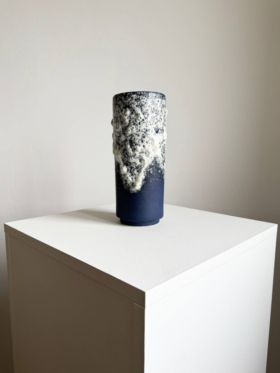 Vintage Mid Century Modern Fat Lava Stein Keramik West German Navy Gl