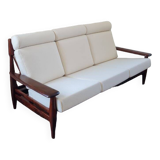 Reupholstered Mid Century High Back Sofa