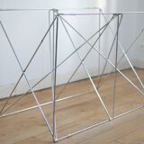 Max Sauze's "Dining Table" steel and glass, France, circa 1970
