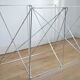 "Dining Table" by Max Sauze, steel and glass, France, circa 1970