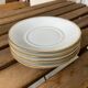 Lot 5 saucer plates Limoges Charles Ahrenfeldt gilded edging