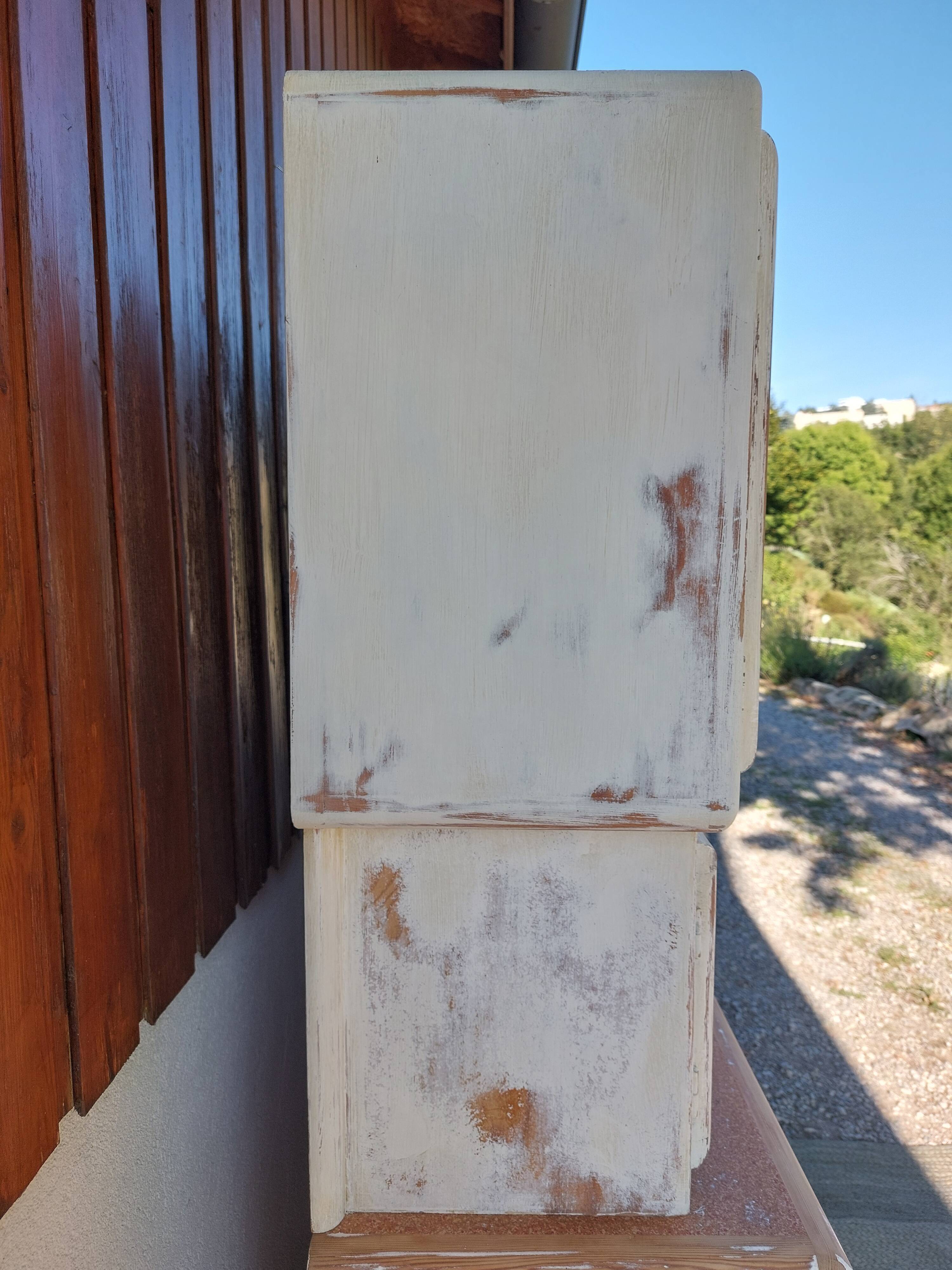 Mado chippy paint white sideboard