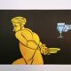 Card invitation exhibition Adami - 1983 - Maeght gallery