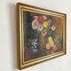 Oil on canvas still life bouquet of flowers