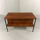 Günter Renkel teak and black steel free standing desk 1960’s