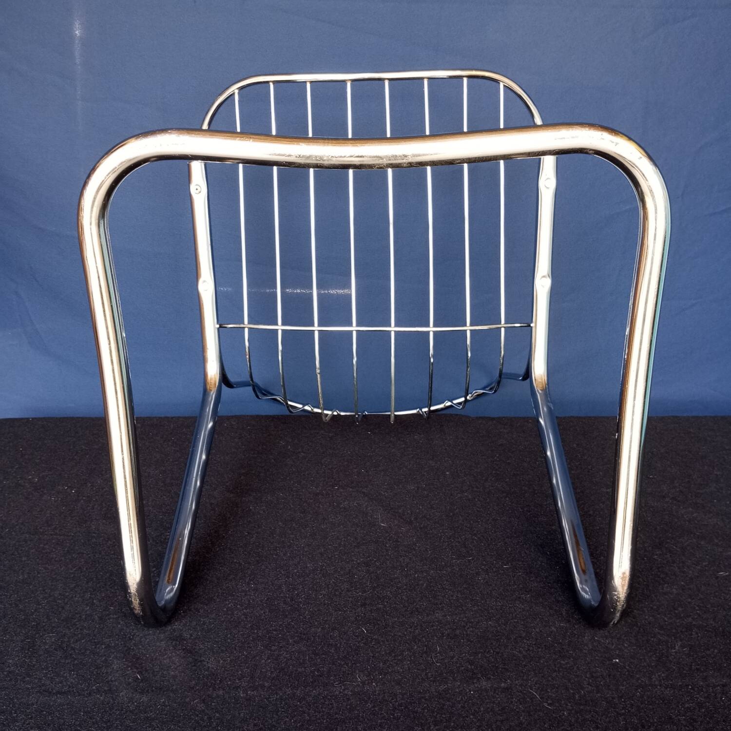 70s chrome metal chairs