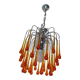 Paolo venini chandelier, murano 70 with large drops