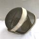 Former pair fencing fencing metal grid, white leather vintage sport
